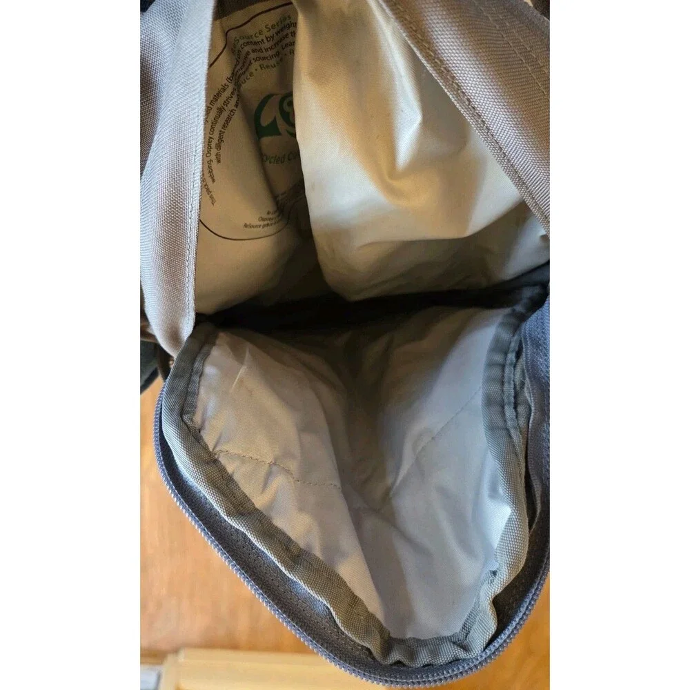 OSPREY Veer Vertical Shoulder Bag Backpack Sling Messenger Crossbody gray EUC